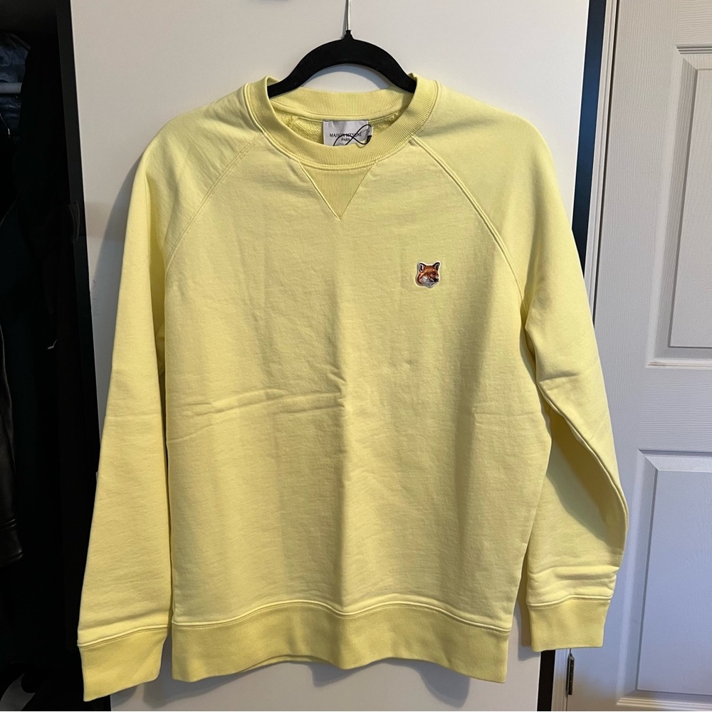 NWT maison kitsune crewneck sweatshirt